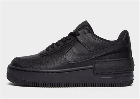nike air force 1 shadow dames sneakers zwart/donkerblauw
